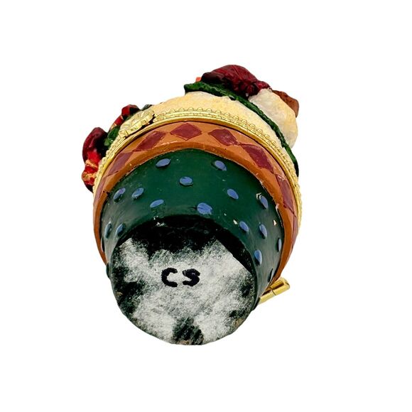 Snowman Christmas Hinged Trinket Box 5” - Picture 8 of 8